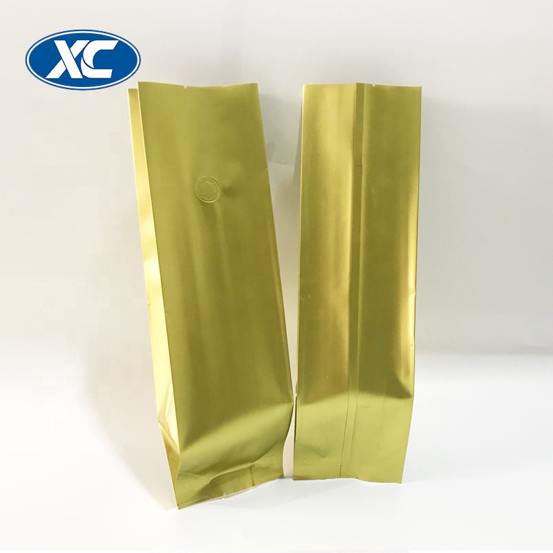 wholesale side gusset packaging eco friendly coffee bags with degassing valve